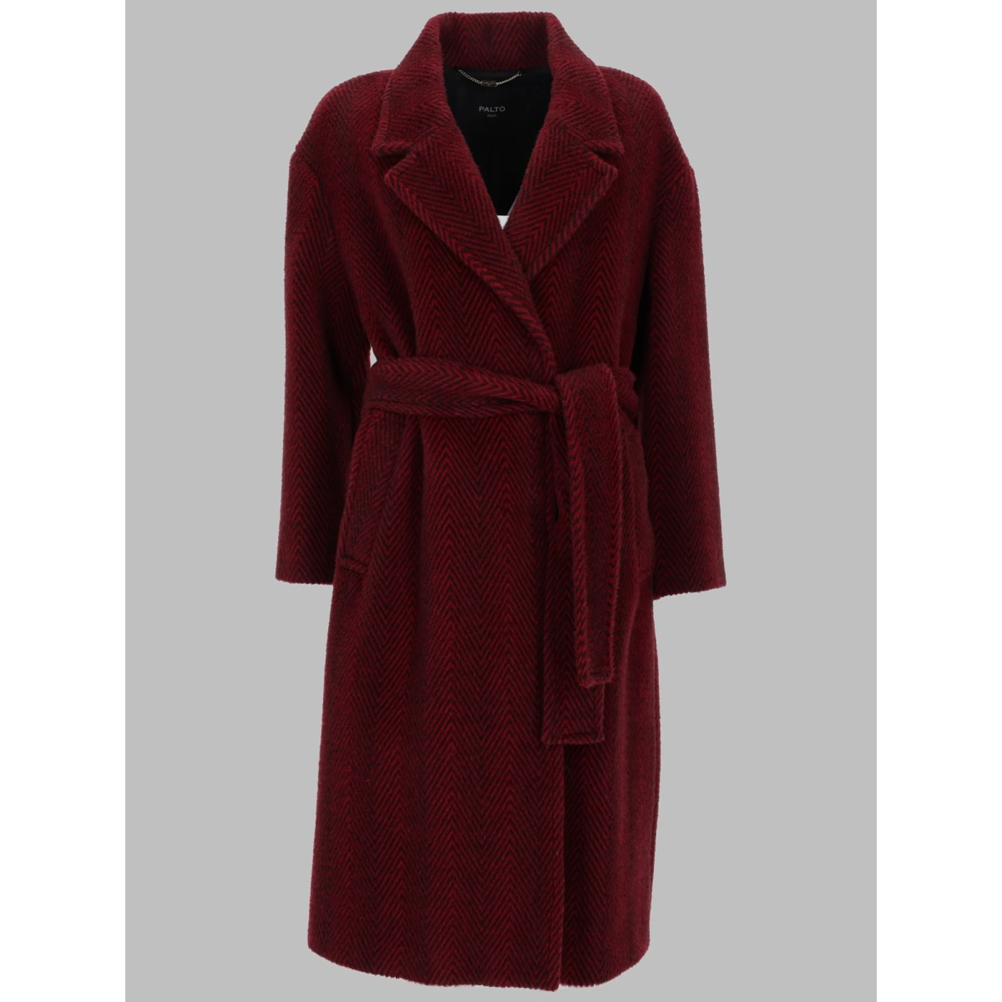 CAPPOTTO IN ALPACA E LANA CON CINTURA