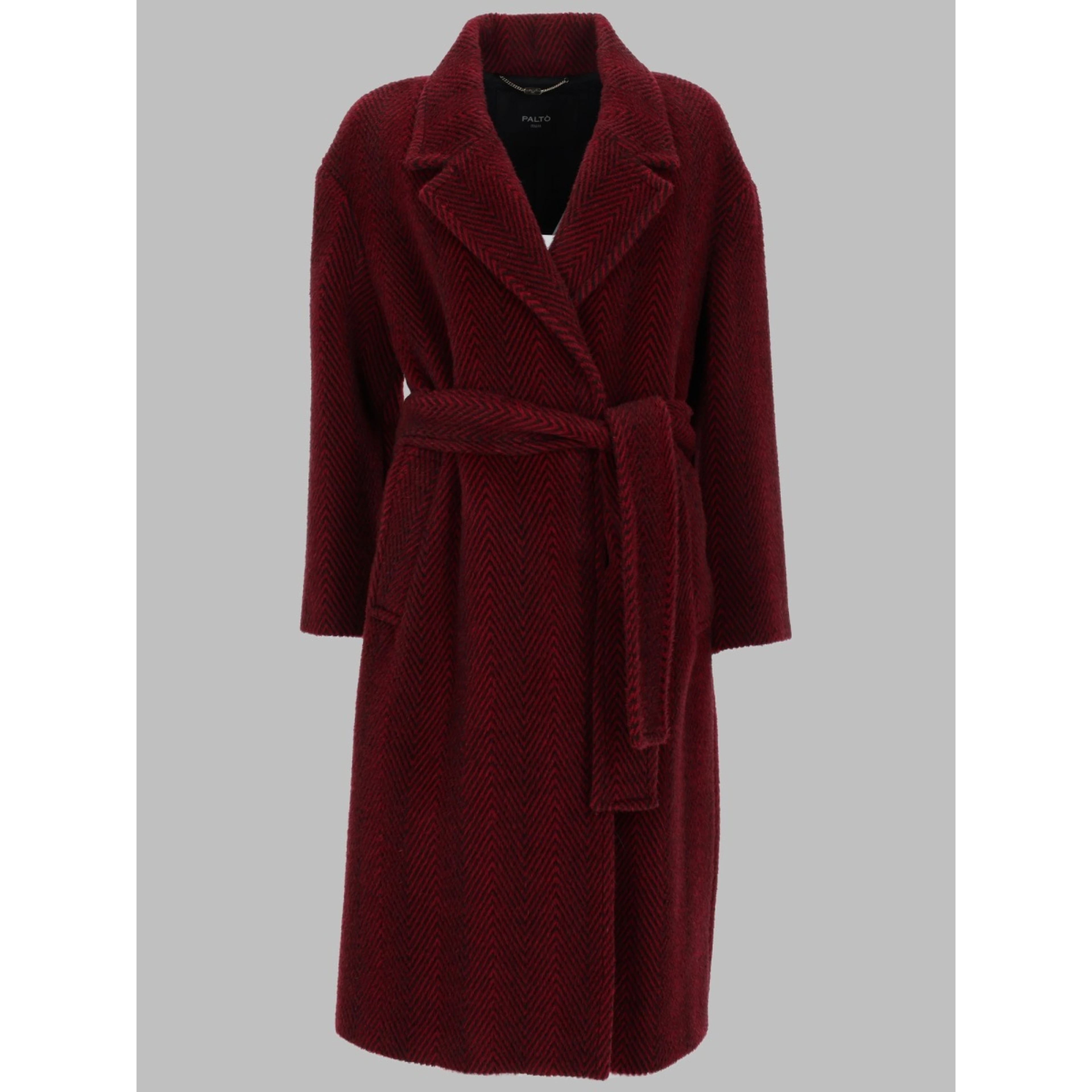 CAPPOTTO IN ALPACA E LANA CON CINTURA