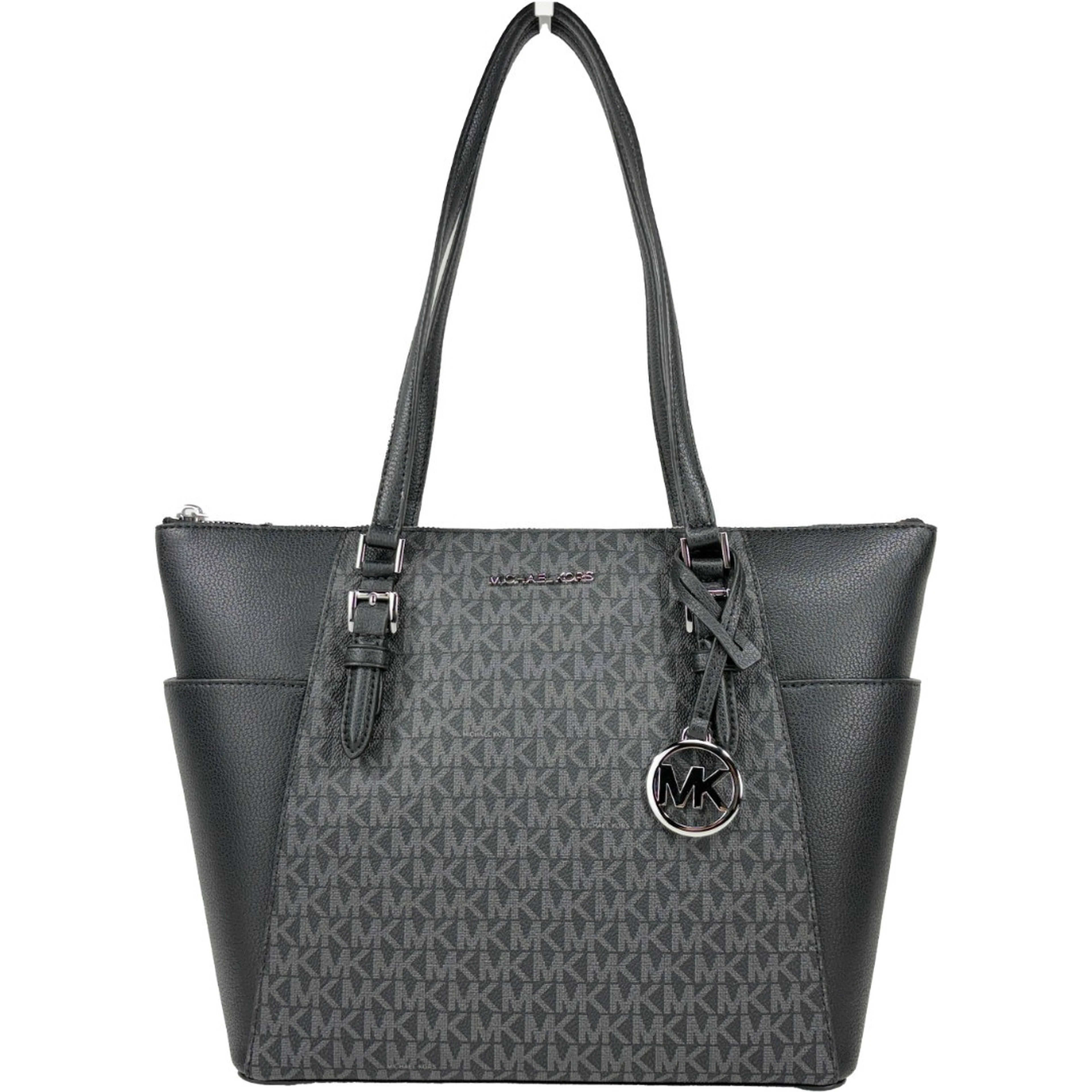 Michael Kors Charlotte Leather Top Zip Tote Bag
