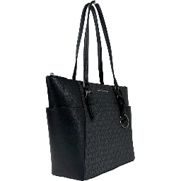 Michael Kors Charlotte Leather Top Zip Tote Bag