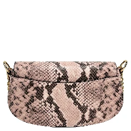 Michael Kors Mila Small Snakeskin Messenger Crossbody Bag