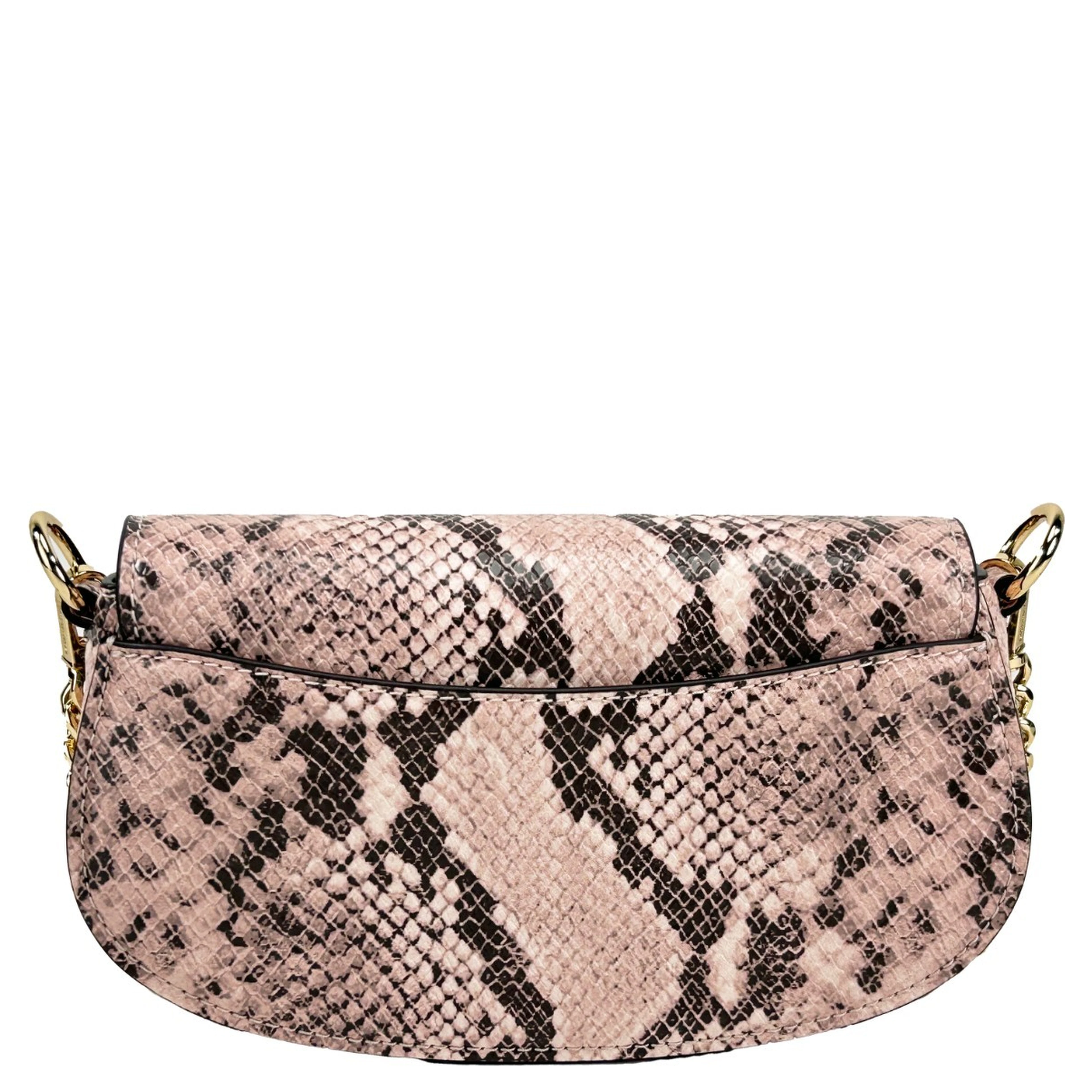 Michael Kors Mila Small Snakeskin Messenger Crossbody Bag