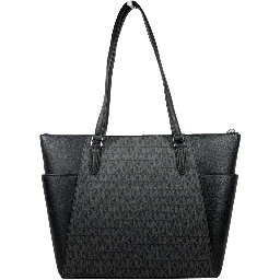 Michael Kors Charlotte Leather Top Zip Tote Bag