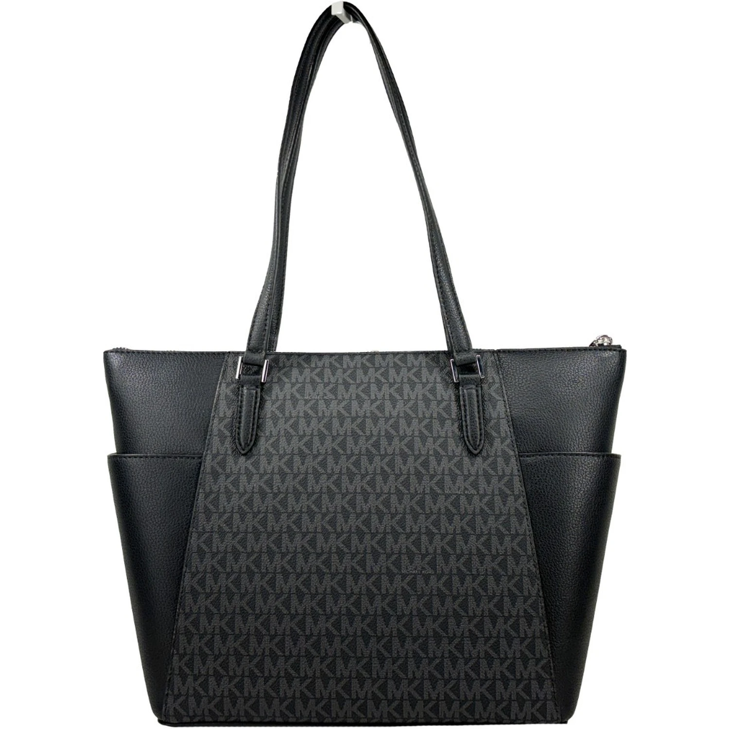 Michael Kors Charlotte Leather Top Zip Tote Bag
