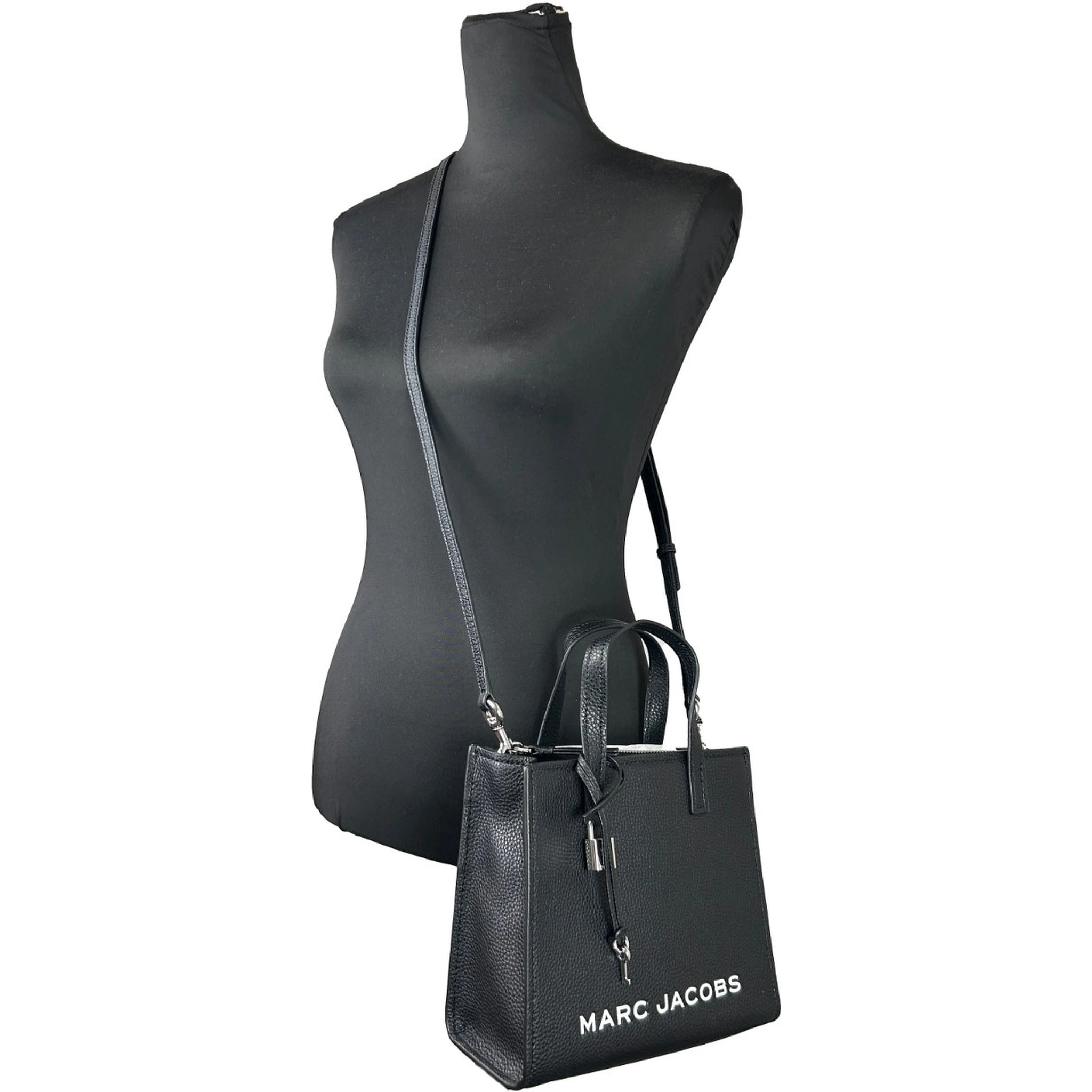 Marc Jacobs Mini Grind Black Leather Crossbody Bag