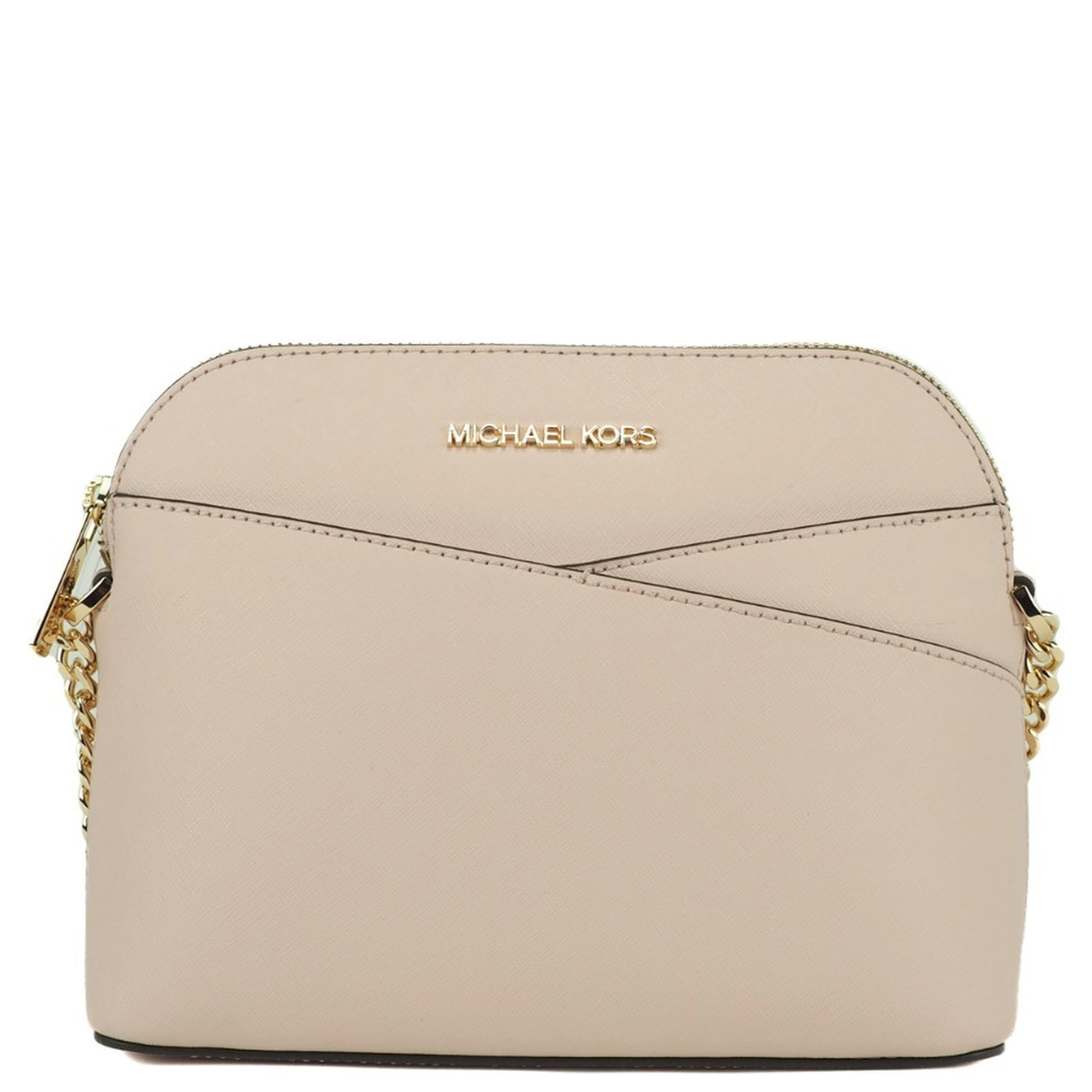 Michael Kors Women'S Jet Set Travel Dome Leather Crossbody Bag