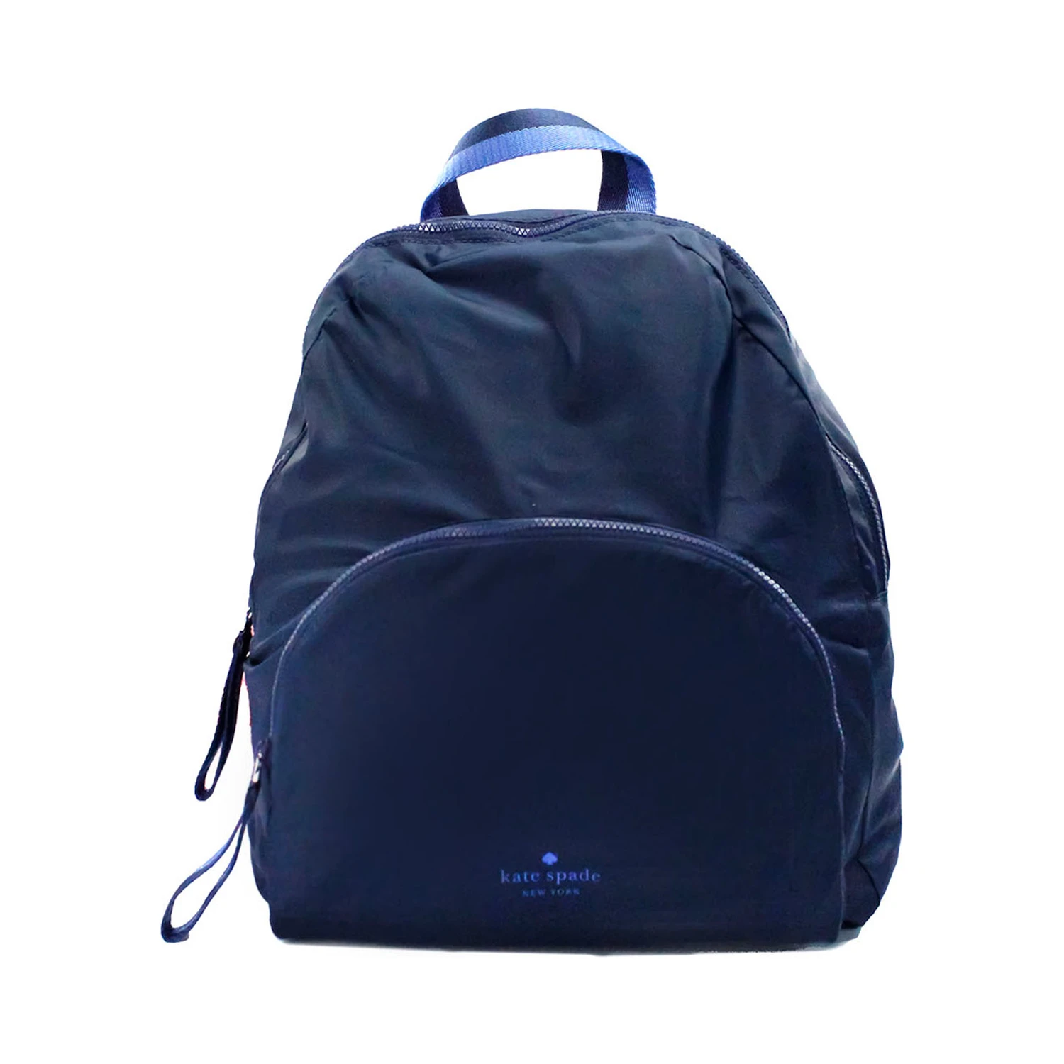 Kate Spade Arya Medium Nylon Nightcap Blue Packable Backpack BookBag Bag