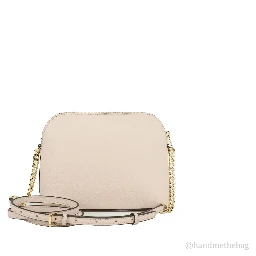 Michael Kors Women'S Jet Set Travel Dome Leather Crossbody Bag