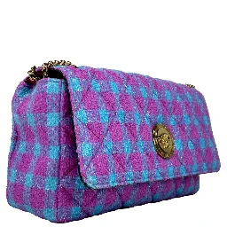 Versace Wool Lurex Medium Shoulder Crossbody Bag
