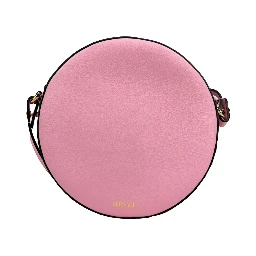 Versace Round Disco Leather Camera Case Crossbody Bag
