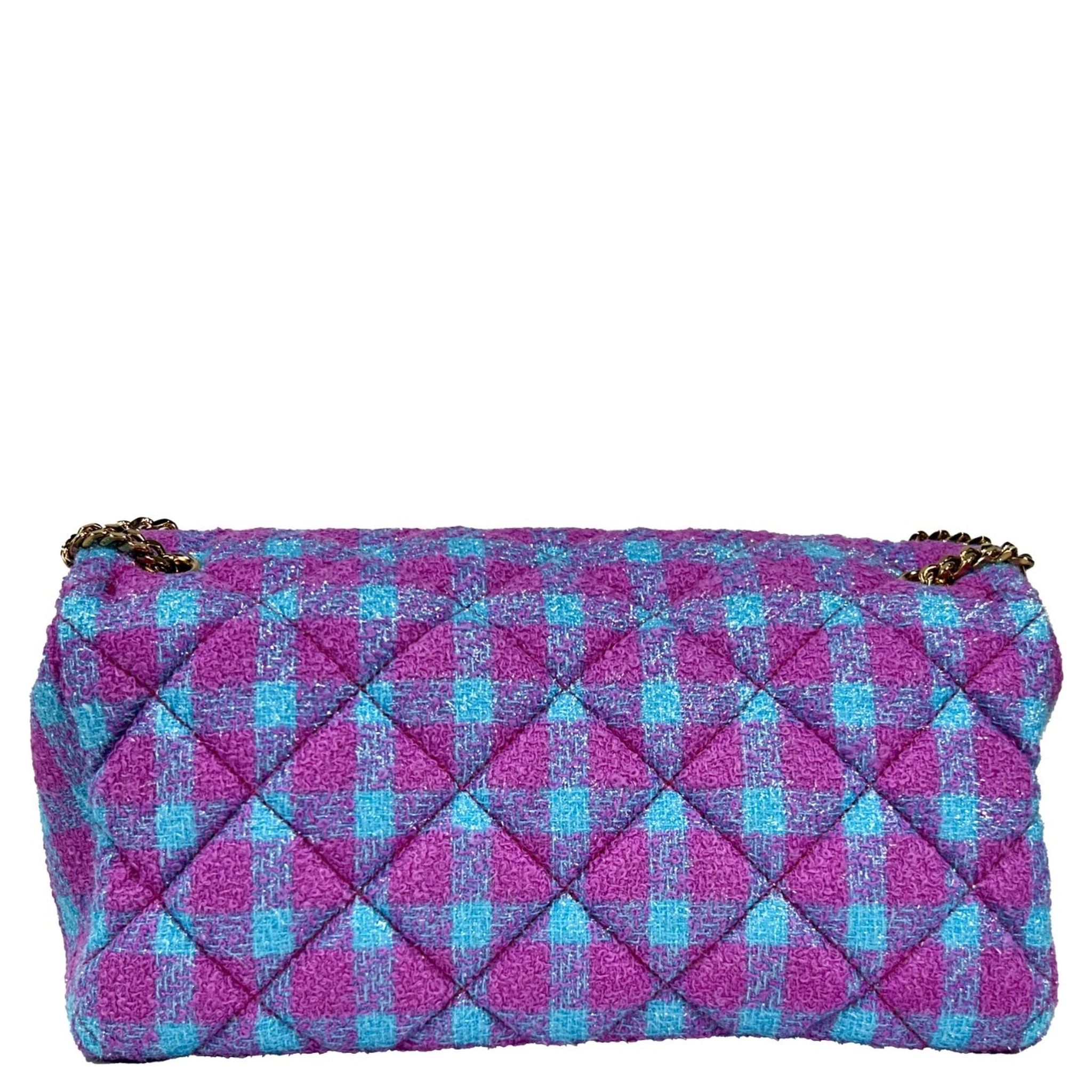 Versace Wool Lurex Medium Shoulder Crossbody Bag