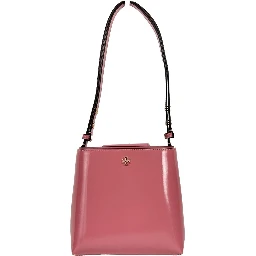 Tory Burch Patent Emerson Small Bucket Bag Purse