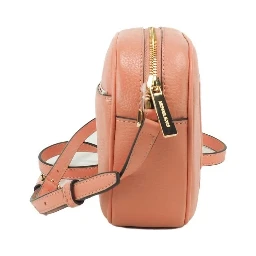 Michael Kors Jet Set Travel Medium Sherbert Leather Oval Camera Crossbody Bag