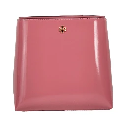Tory Burch Patent Emerson Small Bucket Bag Purse