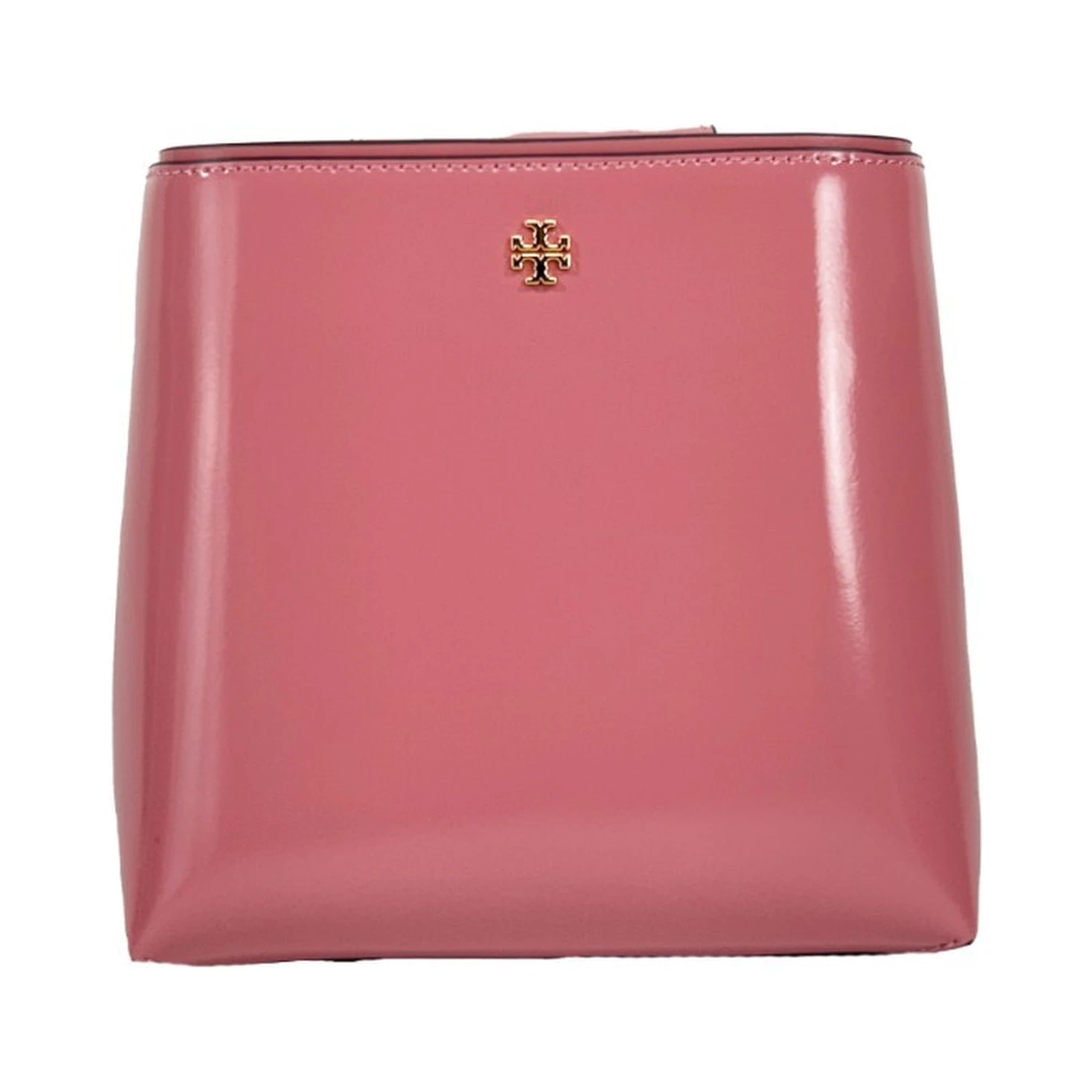 Tory Burch Patent Emerson Small Bucket Bag Purse