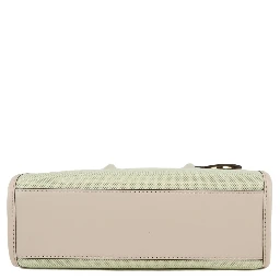 Michael Kors Mirella Small Powder Blush Canvas Shopper Crossbody Handbag Purse