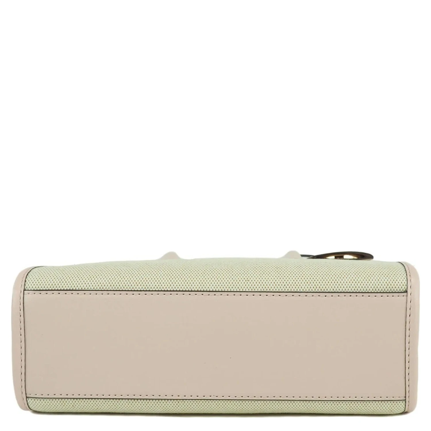 Michael Kors Mirella Small Powder Blush Canvas Shopper Crossbody Handbag Purse