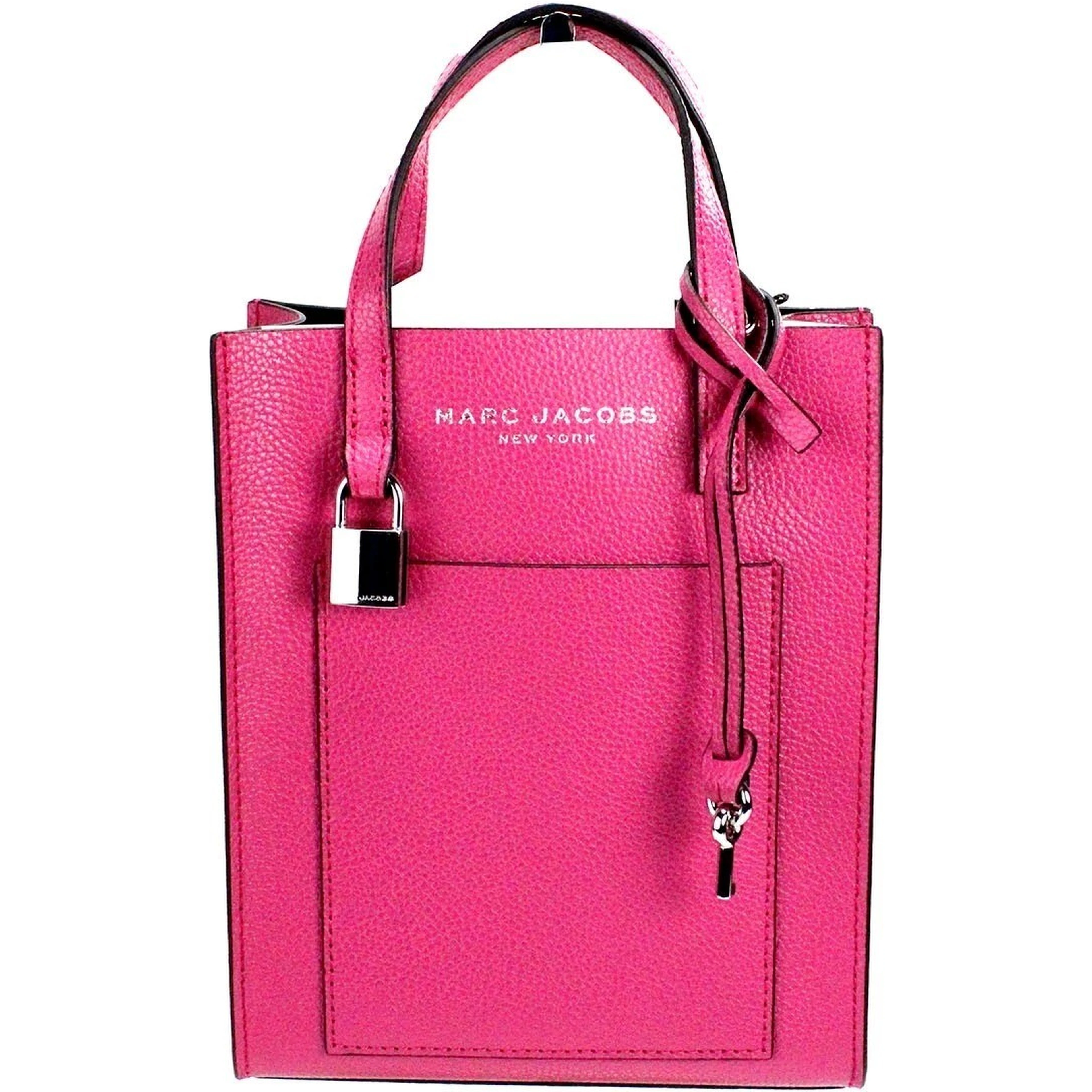 Marc Jacobs Mini Grind Cactus Flower Pebbled Leather Crossbody Tote Bag
