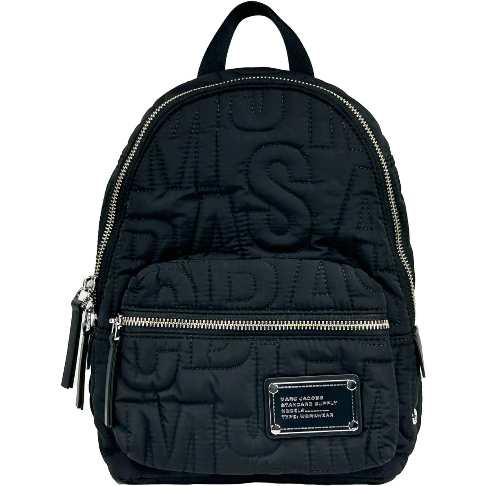 Marc Jacobs Small Black Quilted Backpack Bookbag