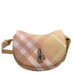 Burberry Mini Check Rocking Horse Crossbody Bag Purse