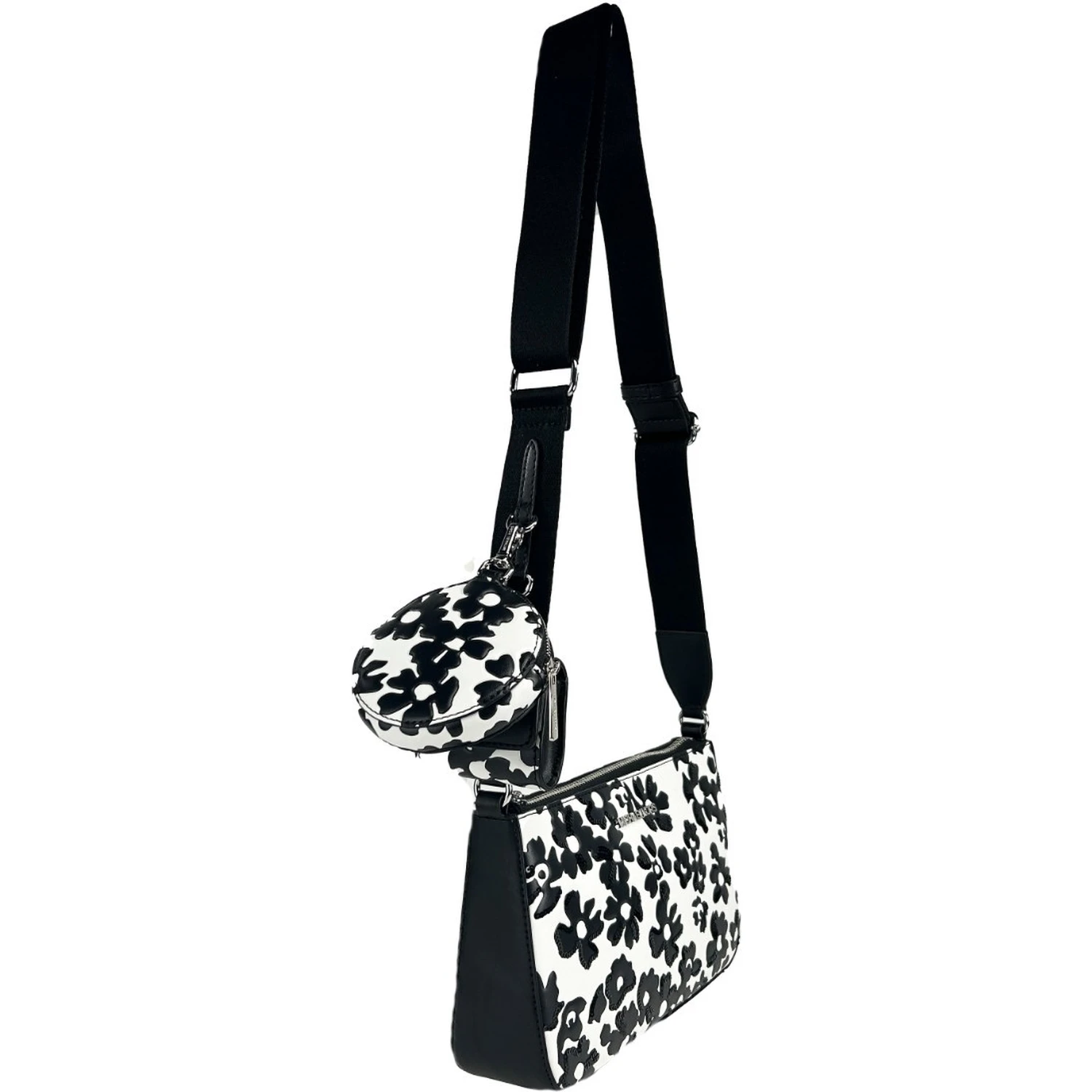 Michael Kors Floral Crossbody Tech Attachment Bag Purse
