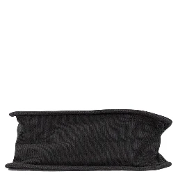 Marc Jacobs Medium Black Canvas Fabric Shoulder Convertible Tote Purse Bag