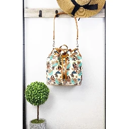 Dooney & Bourke Disney Medium Moana Coated Cotton Bucket Crossbody Bag Purse
