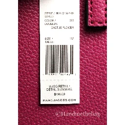Marc Jacobs Mini Grind Cactus Flower Pebbled Leather Crossbody Tote Bag