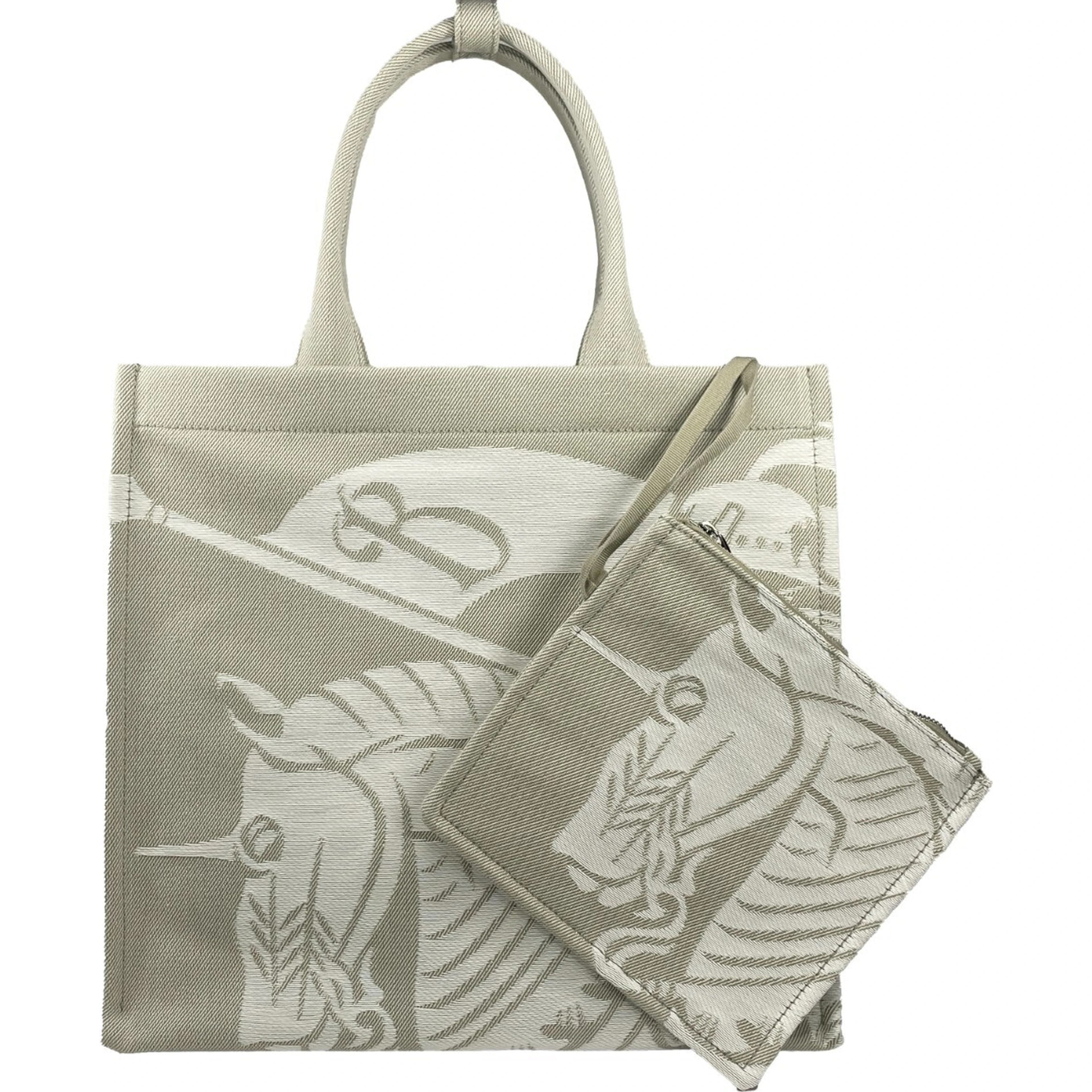 Burberry EKD Canvas Tote Bag With Coin Pouch