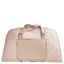 Michael Kors Travel Extra Large Powder Blush PVC Top Zip Weekender Luggage Bag
