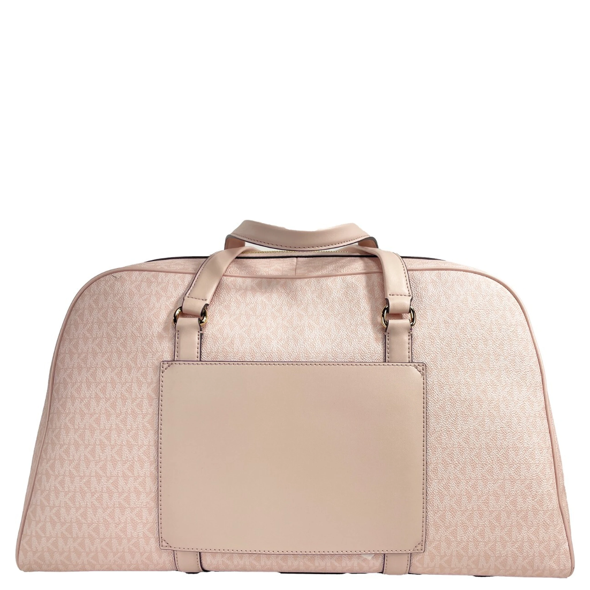 Michael Kors Travel Extra Large Powder Blush PVC Top Zip Weekender Luggage Bag