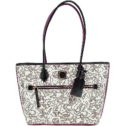 Dooney & Bourke Disney Medium Minnie Mouse Line Art Coated Cotton Tote Handbag