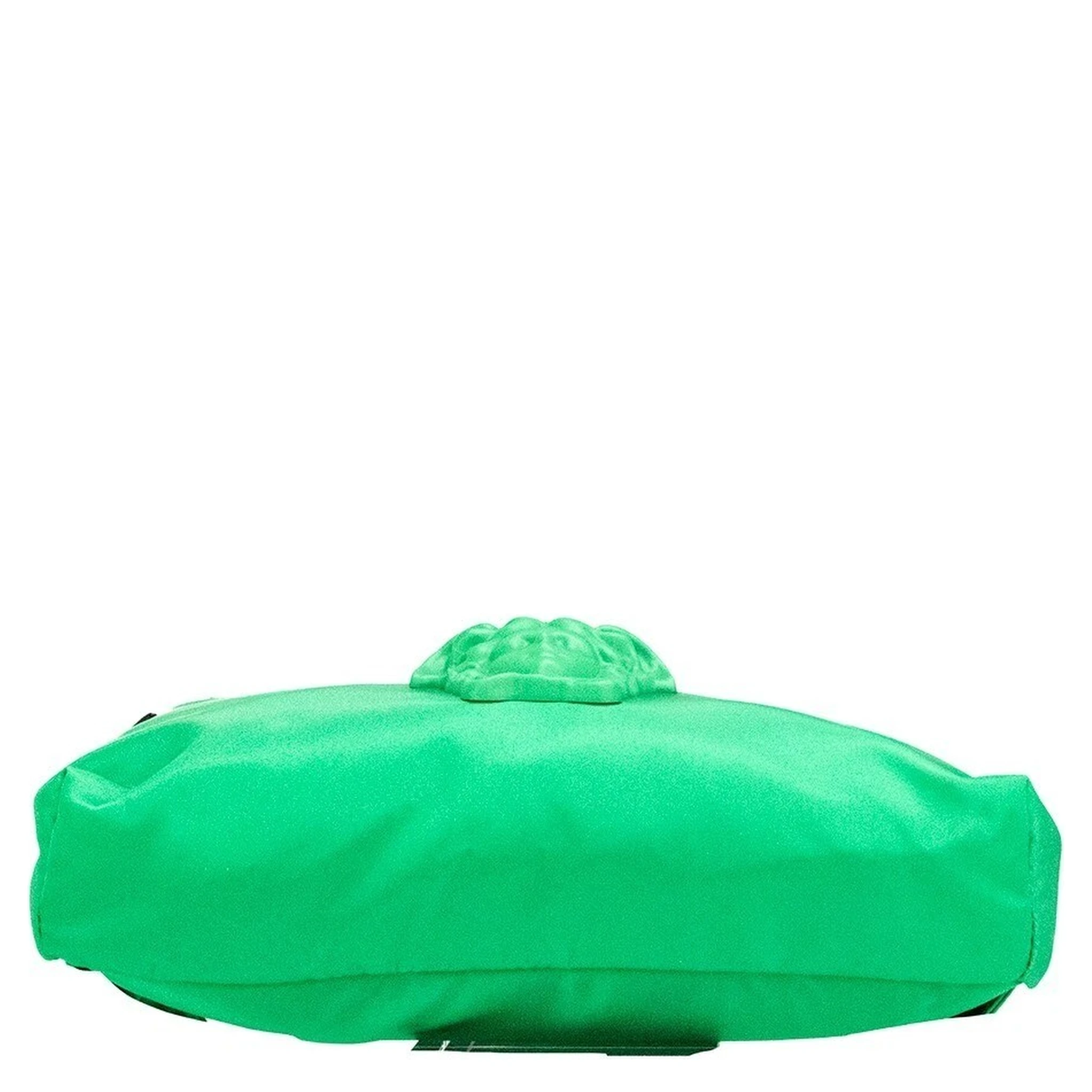 Versace Small Bright Green Nylon Matte Medusa Belt Bag Waist Fanny Pack Purse