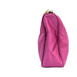 Versace Small Dahlia Nylon Fabric Medusa Pendant Crossbody Shoulder Purse Bag