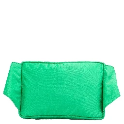 Versace Small Bright Green Nylon Matte Medusa Belt Bag Waist Fanny Pack Purse