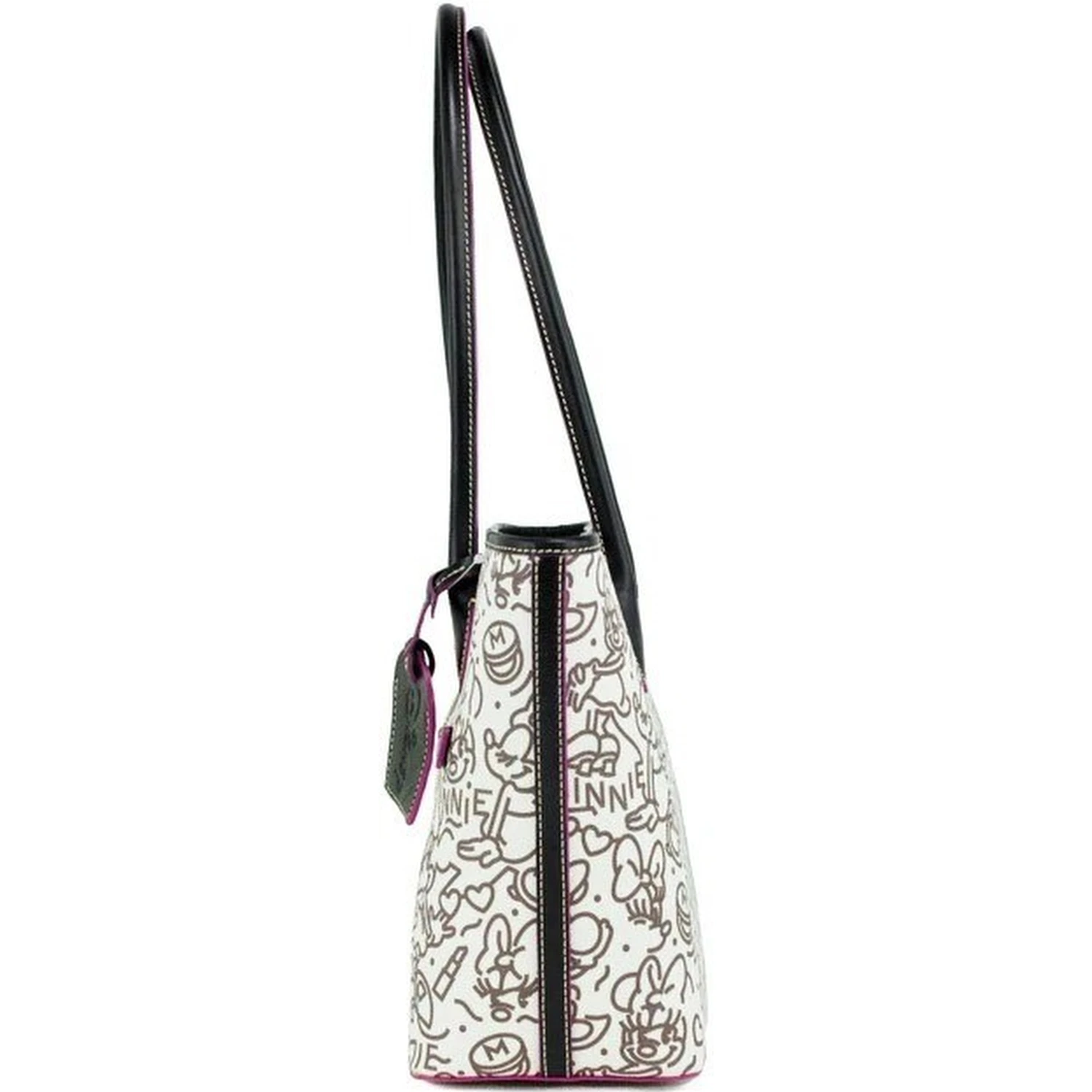 Dooney & Bourke Disney Medium Minnie Mouse Line Art Coated Cotton Tote Handbag