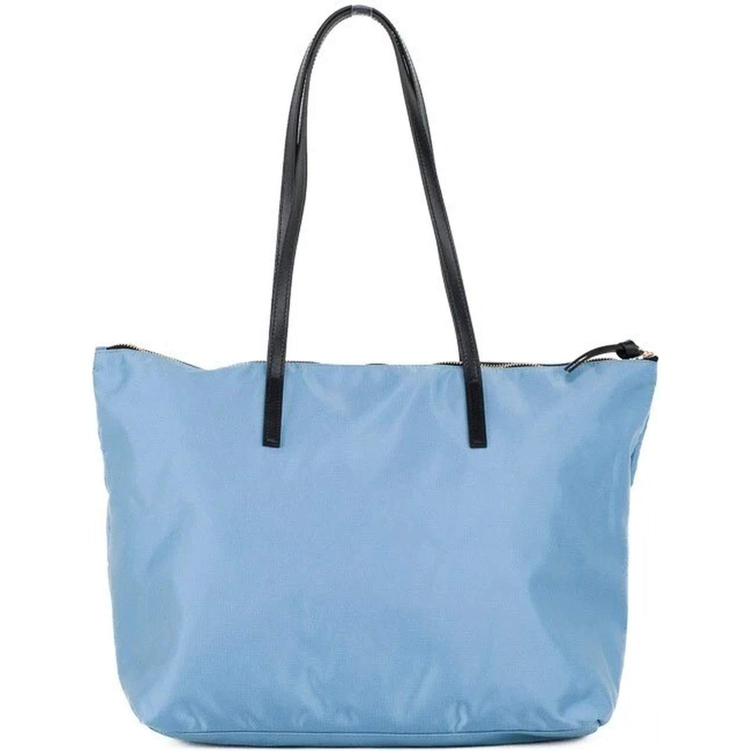 Versace Portuna Medusa Medium Cornflower Blue Nylon Leather Tote Bag Purse