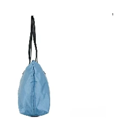 Versace Portuna Medusa Medium Cornflower Blue Nylon Leather Tote Bag Purse