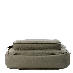 Burberry Small Branded Dark Fern Green Grainy Leather Camera Crossbody Bag