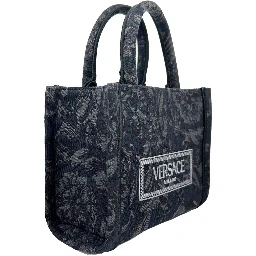 Versace Women'S 'Extra Small Athena' Shopping Bag Black