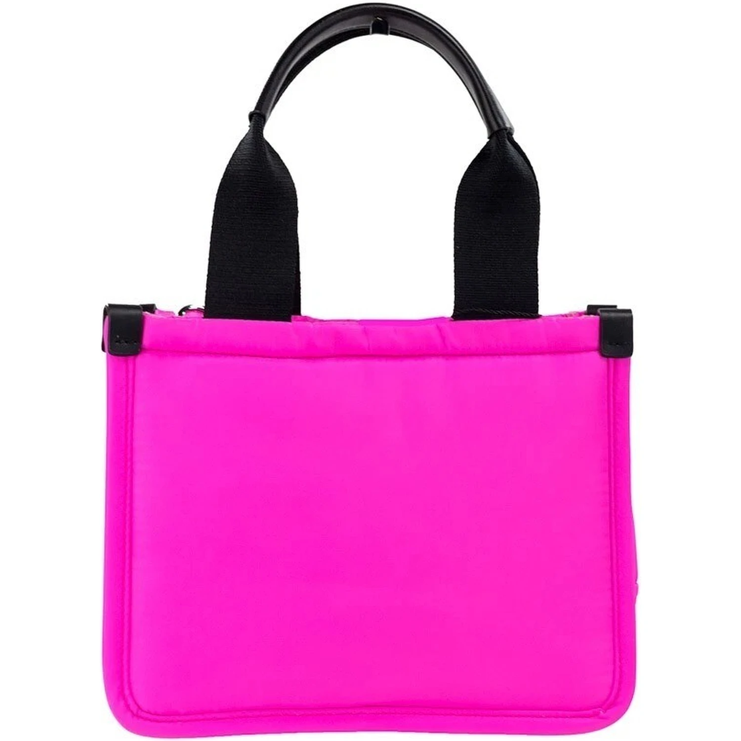 Marc Jacobs Small Neon Fuchsia Nylon Fabric Tote Convertible Bag Purse