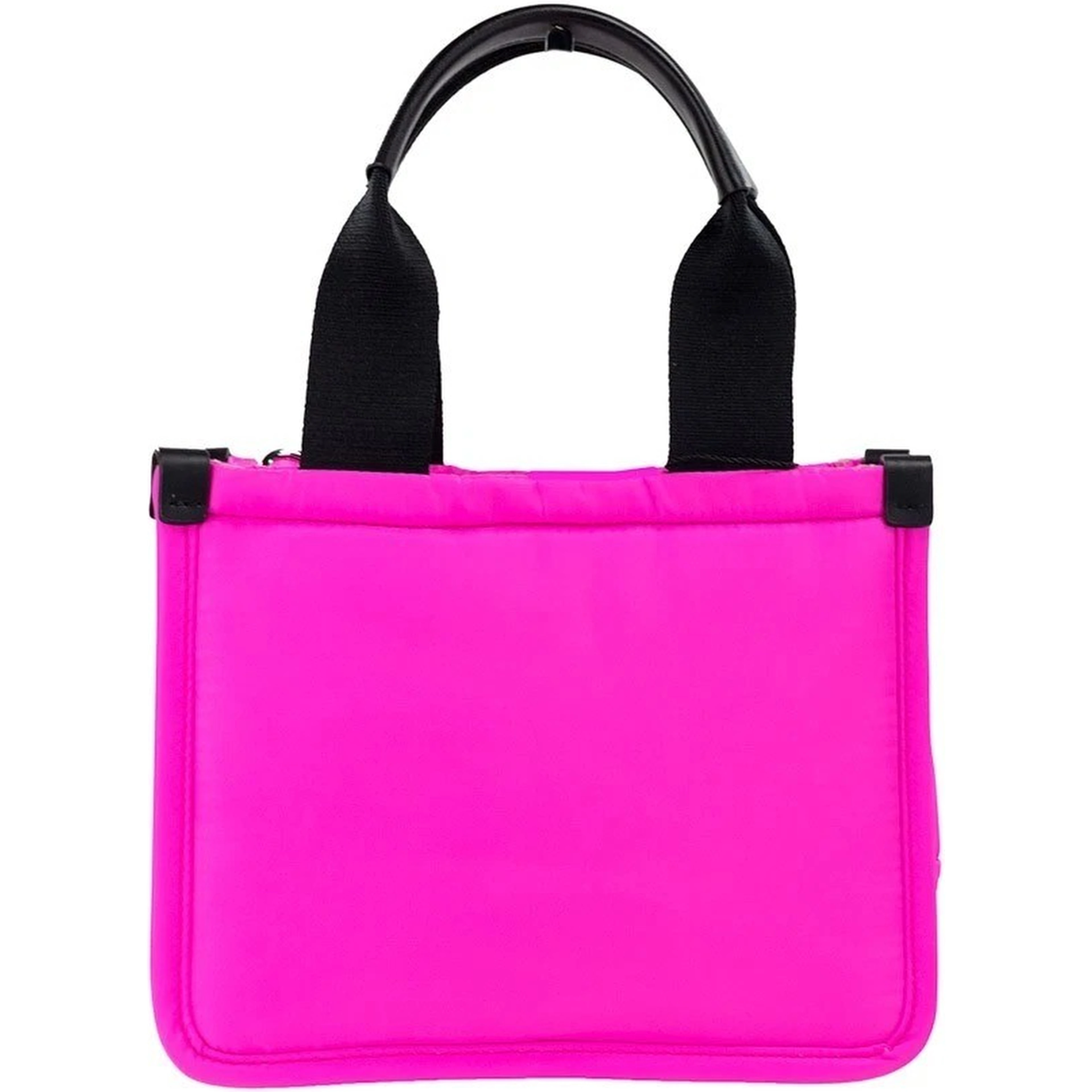 Marc Jacobs Small Neon Fuchsia Nylon Fabric Tote Convertible Bag Purse