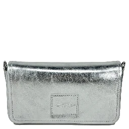 Marc Jacobs The Metallic Leather Chain Mini Bag - Silver