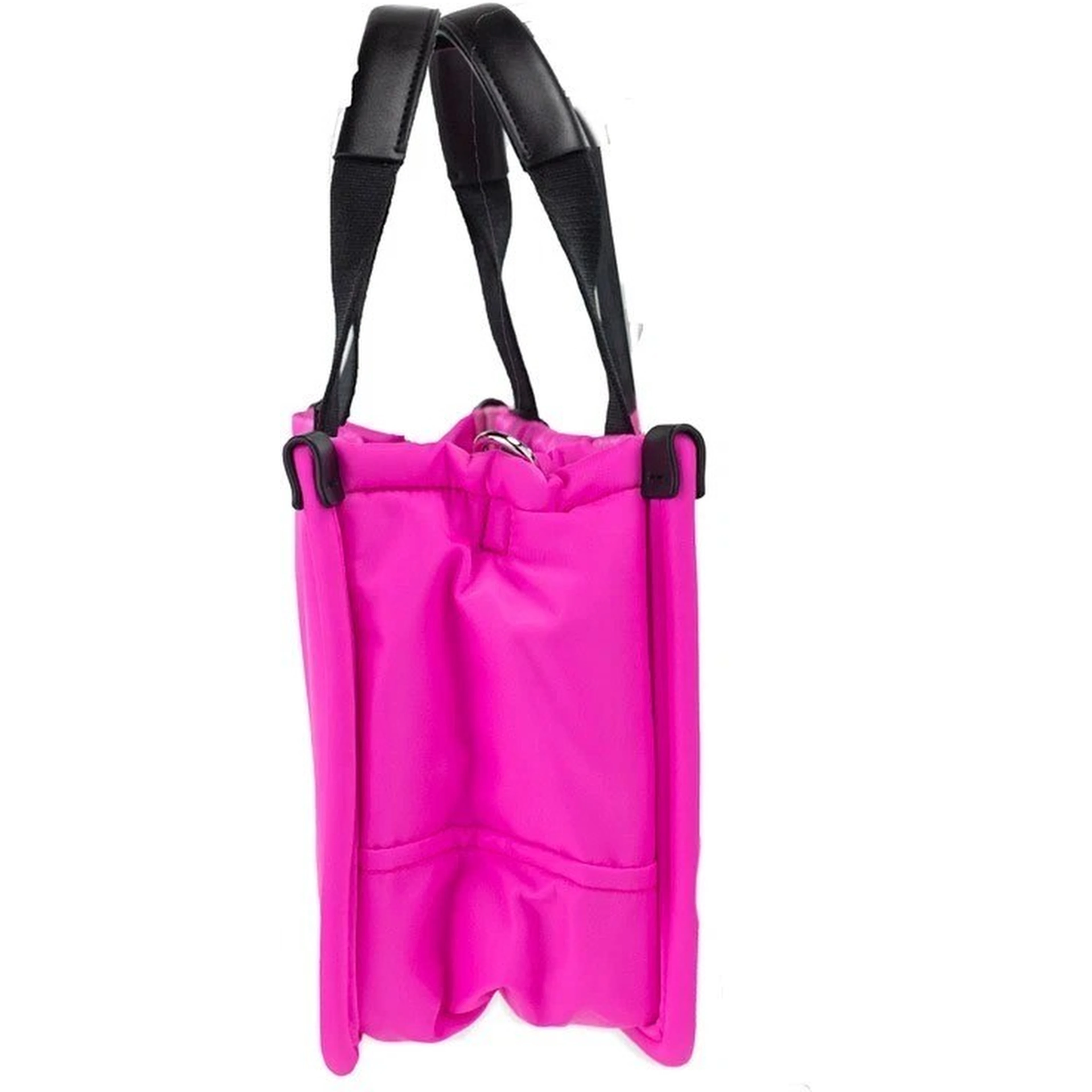 Marc Jacobs Small Neon Fuchsia Nylon Fabric Tote Convertible Bag Purse
