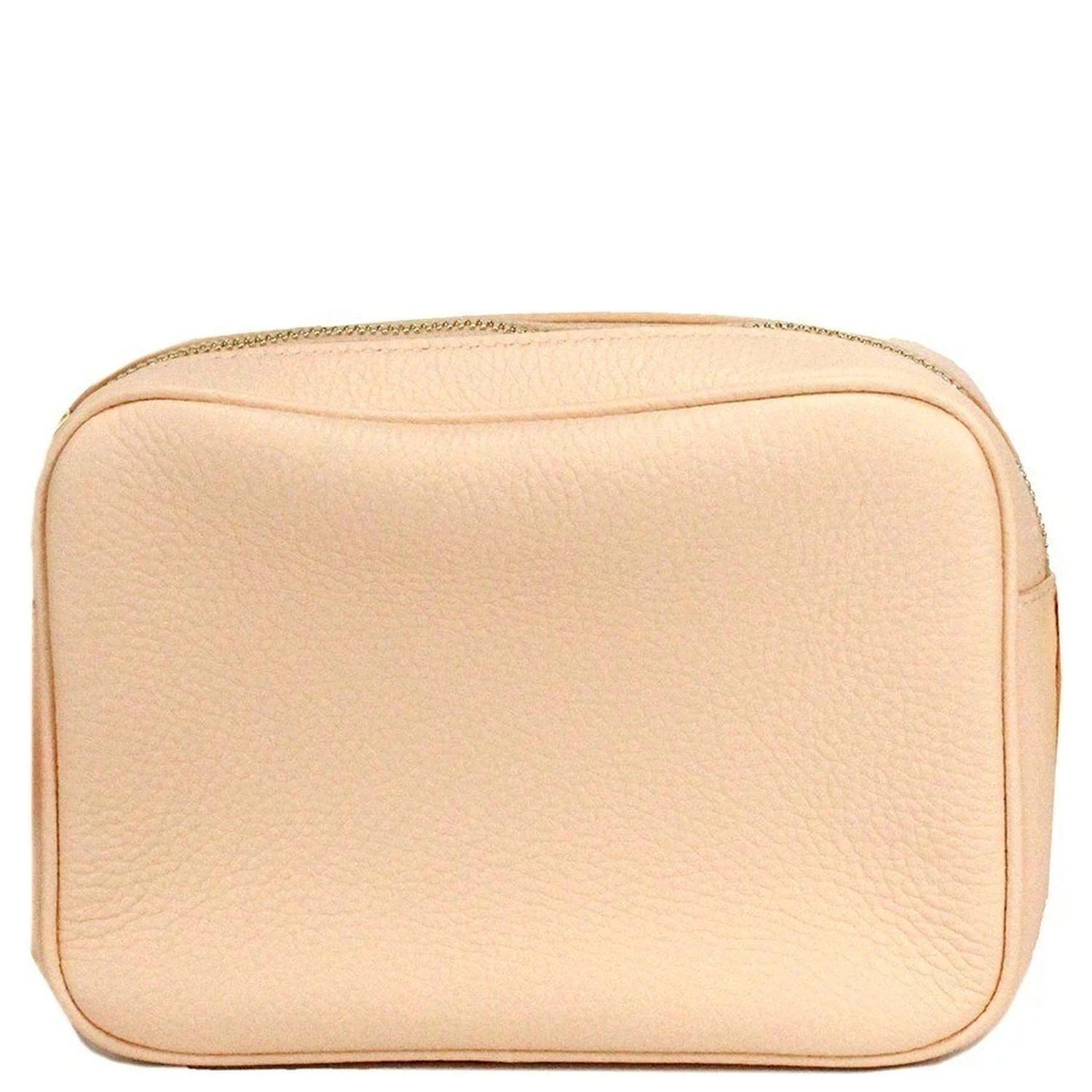 Burberry Small Branded Peach Pink Grainy Leather Camera Crossbody Bag