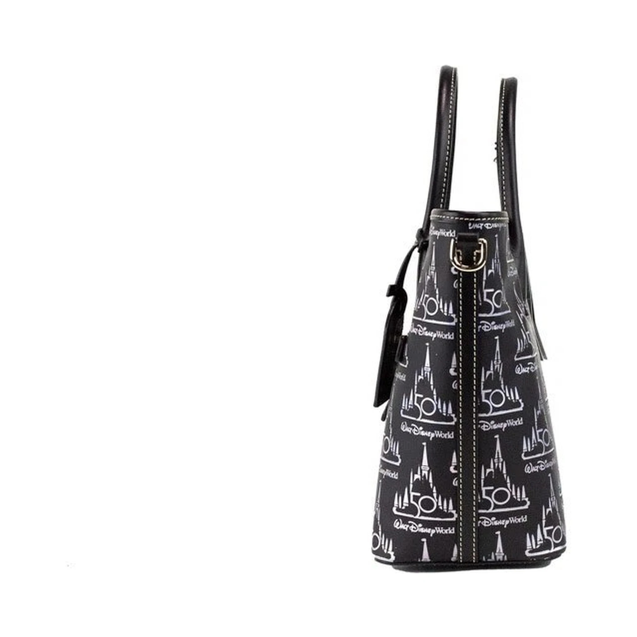Dooney & Bourke Black Walt Disney World 50th Anniversary Leather Tote Bag
