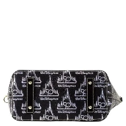 Dooney & Bourke Black Walt Disney World 50th Anniversary Leather Tote Bag