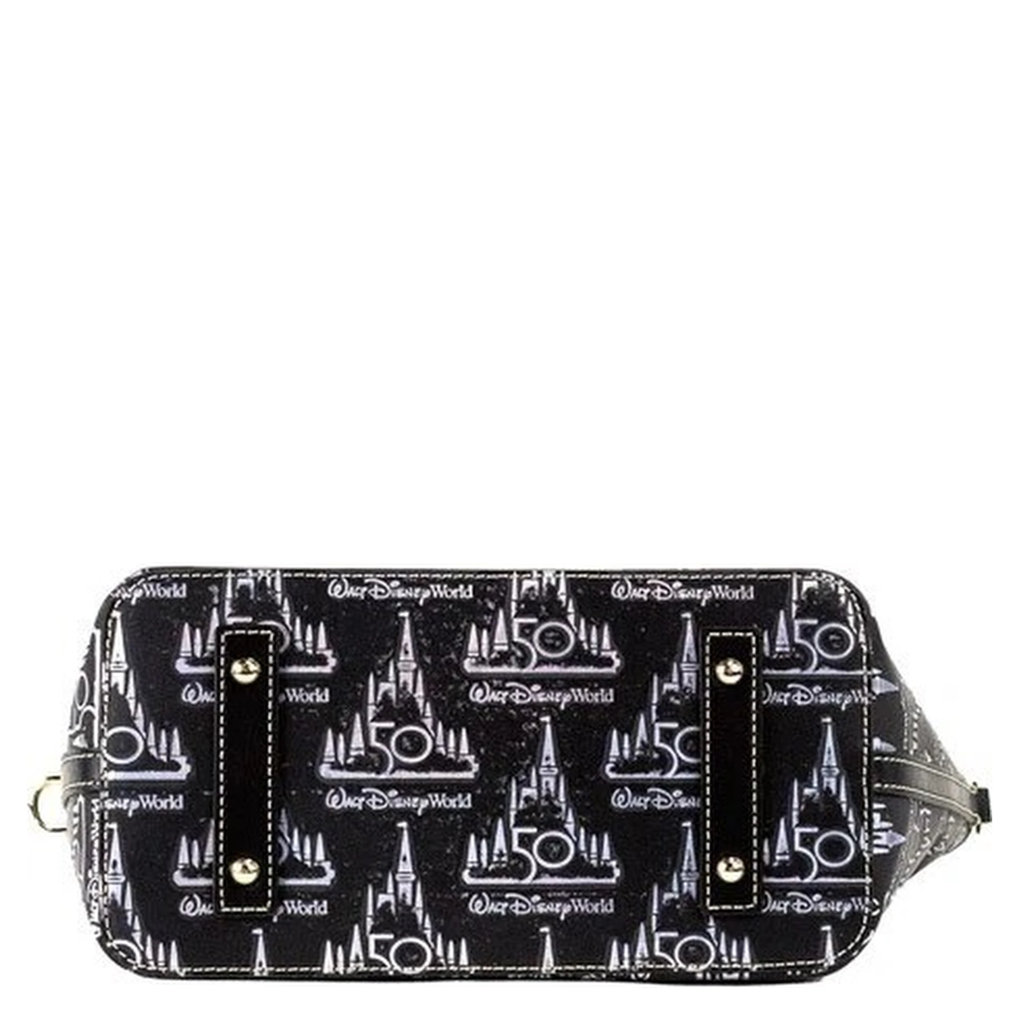 Dooney & Bourke Black Walt Disney World 50th Anniversary Leather Tote Bag
