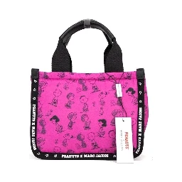 Marc Jacobs X Peanuts Mini Fuchsia Fedora Puffy Nylon Tote Convertible Handbag