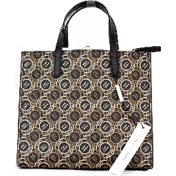 Marc Jacobs Mini Grind Signet Printed Leather Crossbody Tote Handbag Purse